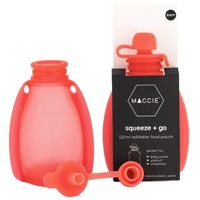 Maccie Refillable Food Pouch - Raspberry Pink
